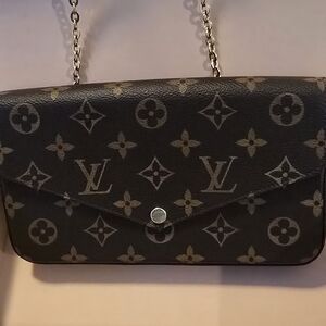 Louis Vuitton Black Monogram Clutch